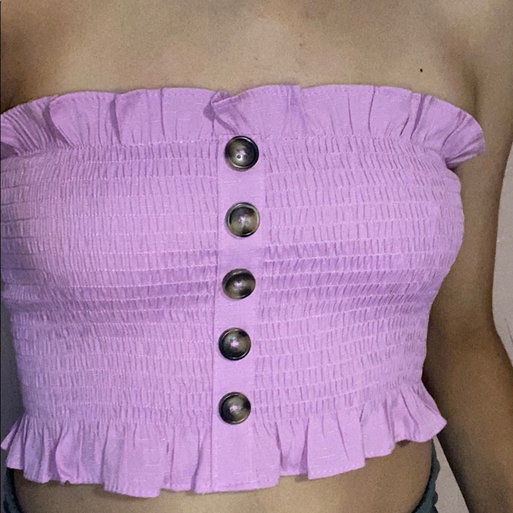 Lavender crop top
